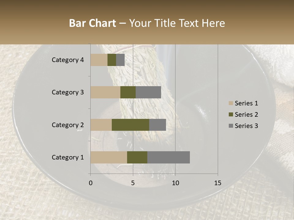 A Black Bowl With A Plant Inside Of It PowerPoint Template