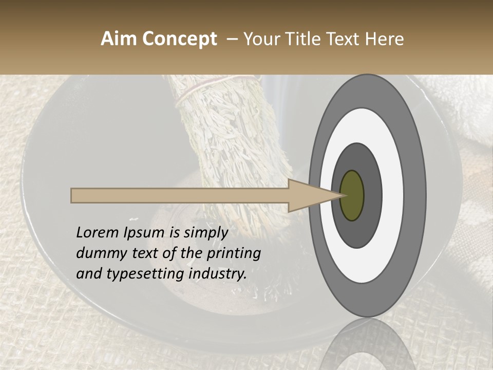 A Black Bowl With A Plant Inside Of It PowerPoint Template