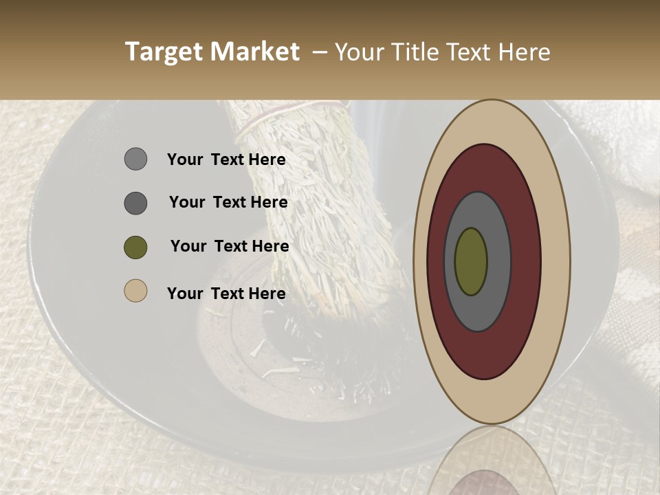 A Black Bowl With A Plant Inside Of It PowerPoint Template