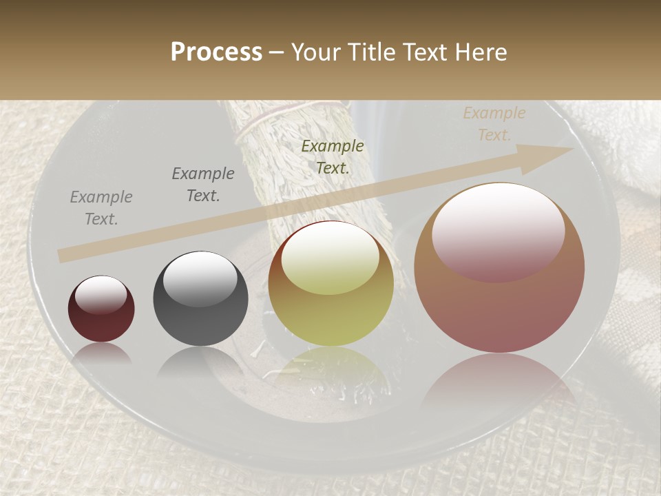 A Black Bowl With A Plant Inside Of It PowerPoint Template