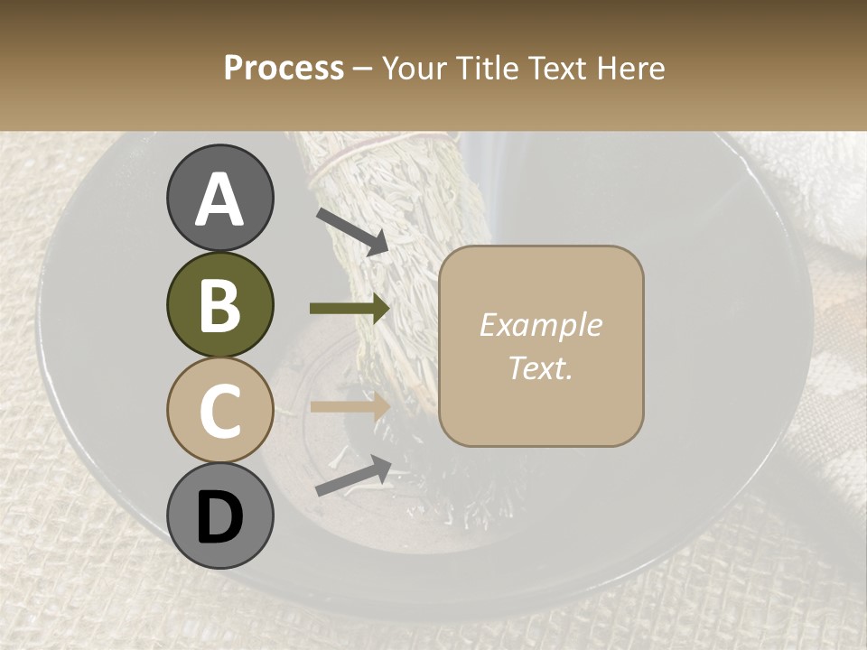 A Black Bowl With A Plant Inside Of It PowerPoint Template