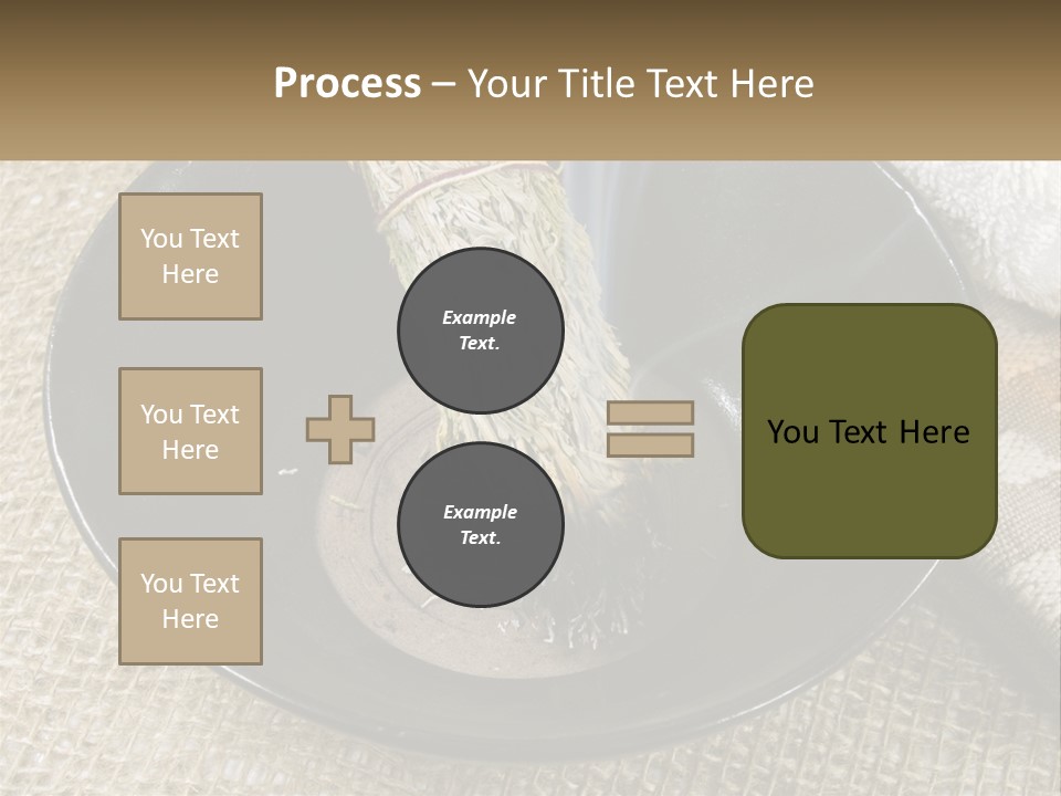 A Black Bowl With A Plant Inside Of It PowerPoint Template