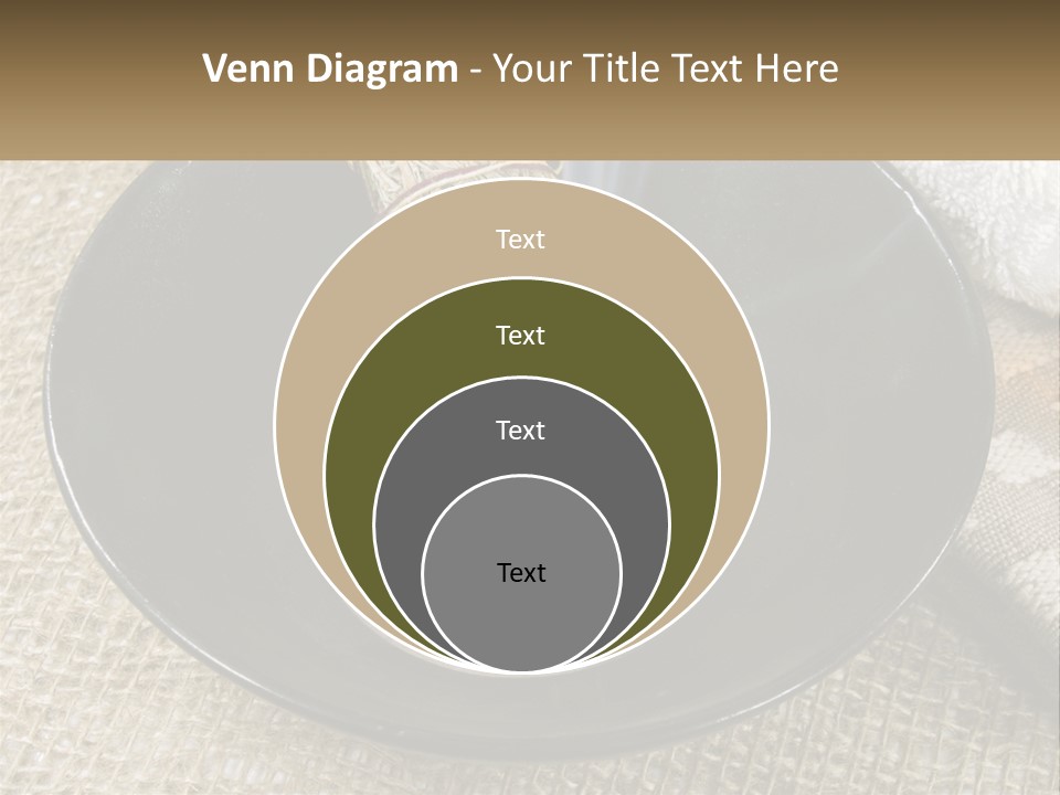 A Black Bowl With A Plant Inside Of It PowerPoint Template