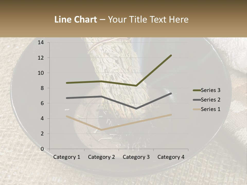 A Black Bowl With A Plant Inside Of It PowerPoint Template