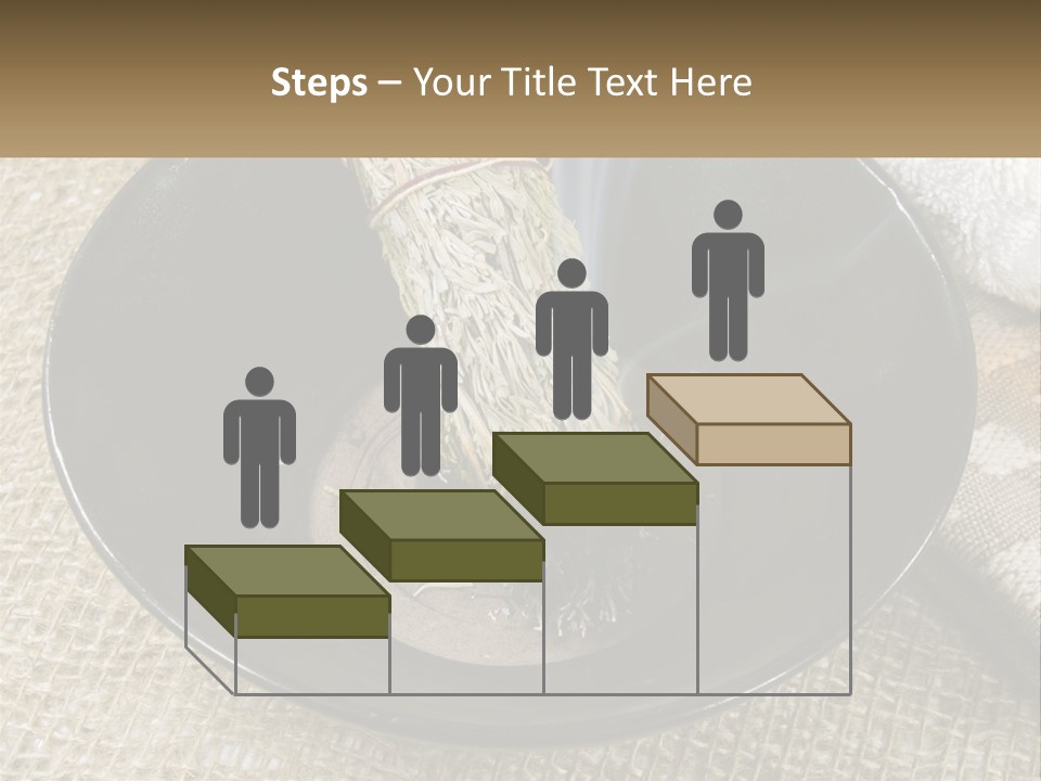 A Black Bowl With A Plant Inside Of It PowerPoint Template