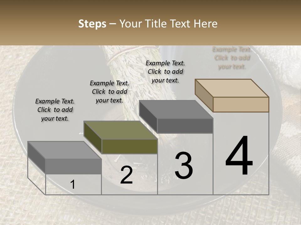 A Black Bowl With A Plant Inside Of It PowerPoint Template