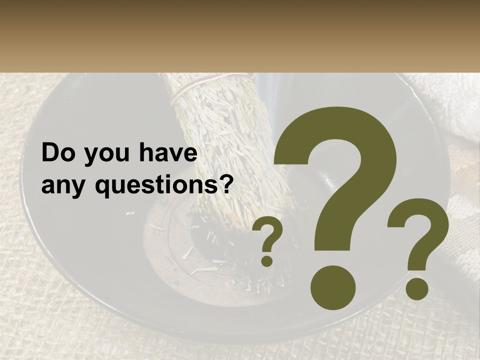 A Black Bowl With A Plant Inside Of It PowerPoint Template