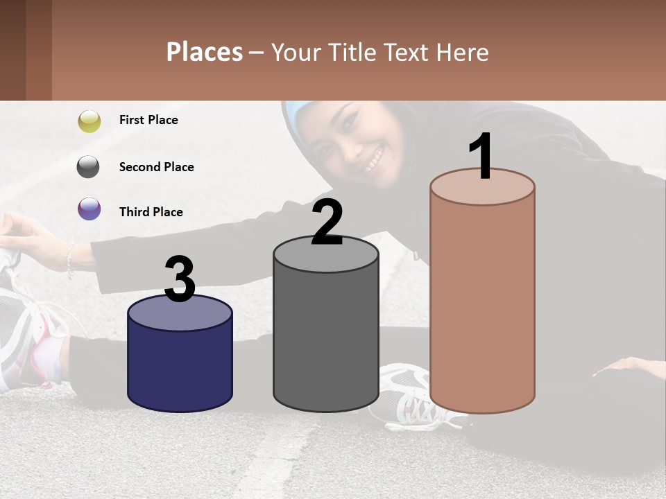 A Woman In A Hijab Is Sitting On The Ground PowerPoint Template