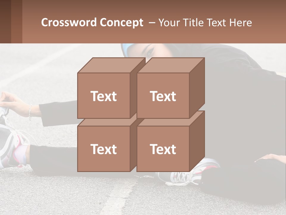 A Woman In A Hijab Is Sitting On The Ground PowerPoint Template