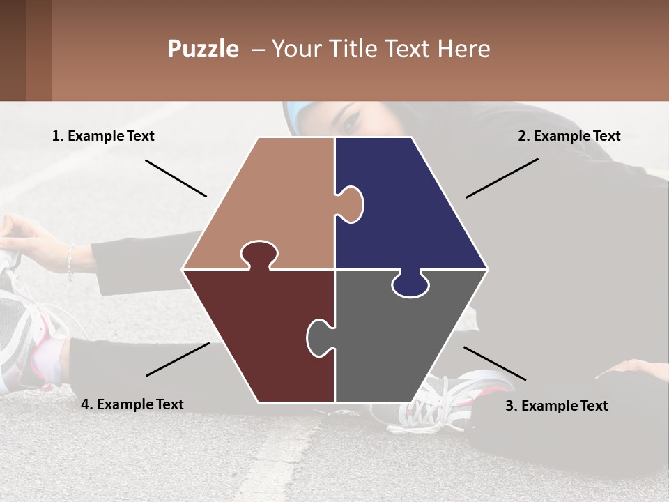 A Woman In A Hijab Is Sitting On The Ground PowerPoint Template