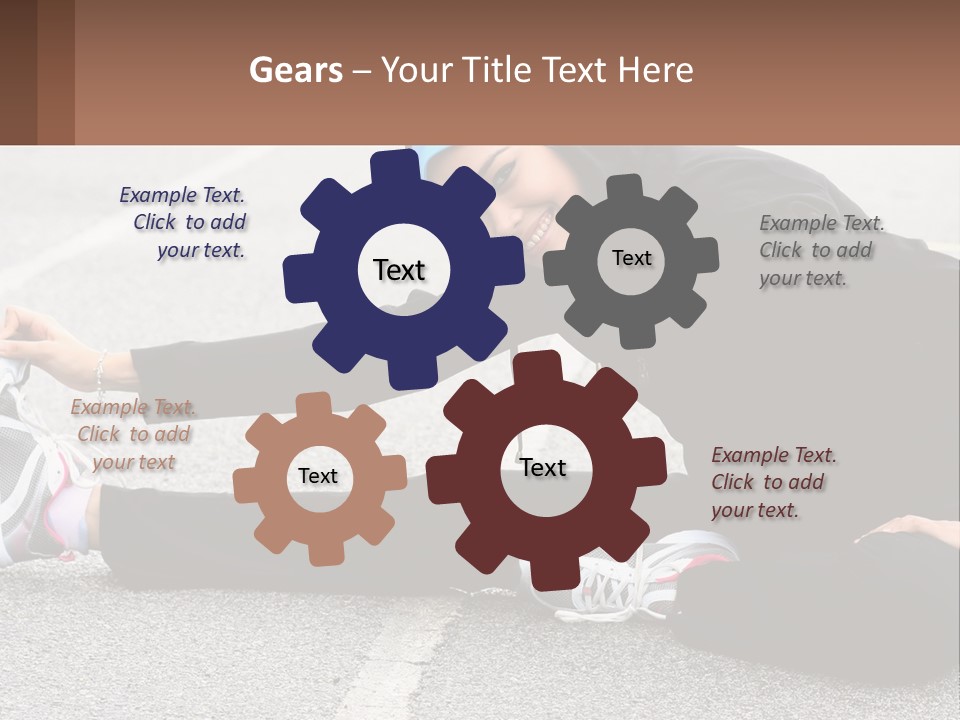 A Woman In A Hijab Is Sitting On The Ground PowerPoint Template