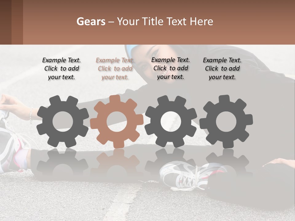 A Woman In A Hijab Is Sitting On The Ground PowerPoint Template