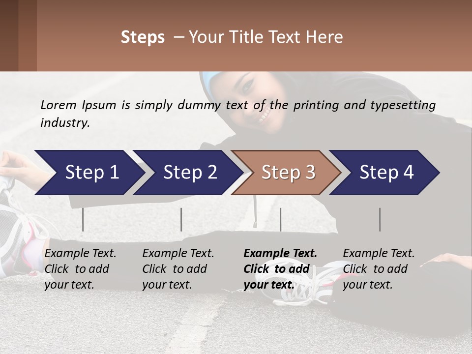 A Woman In A Hijab Is Sitting On The Ground PowerPoint Template