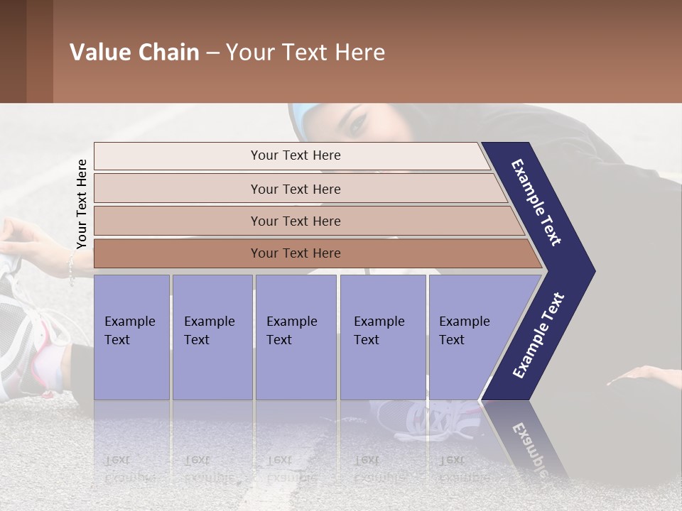 A Woman In A Hijab Is Sitting On The Ground PowerPoint Template