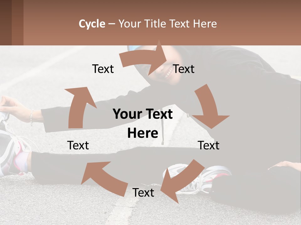 A Woman In A Hijab Is Sitting On The Ground PowerPoint Template