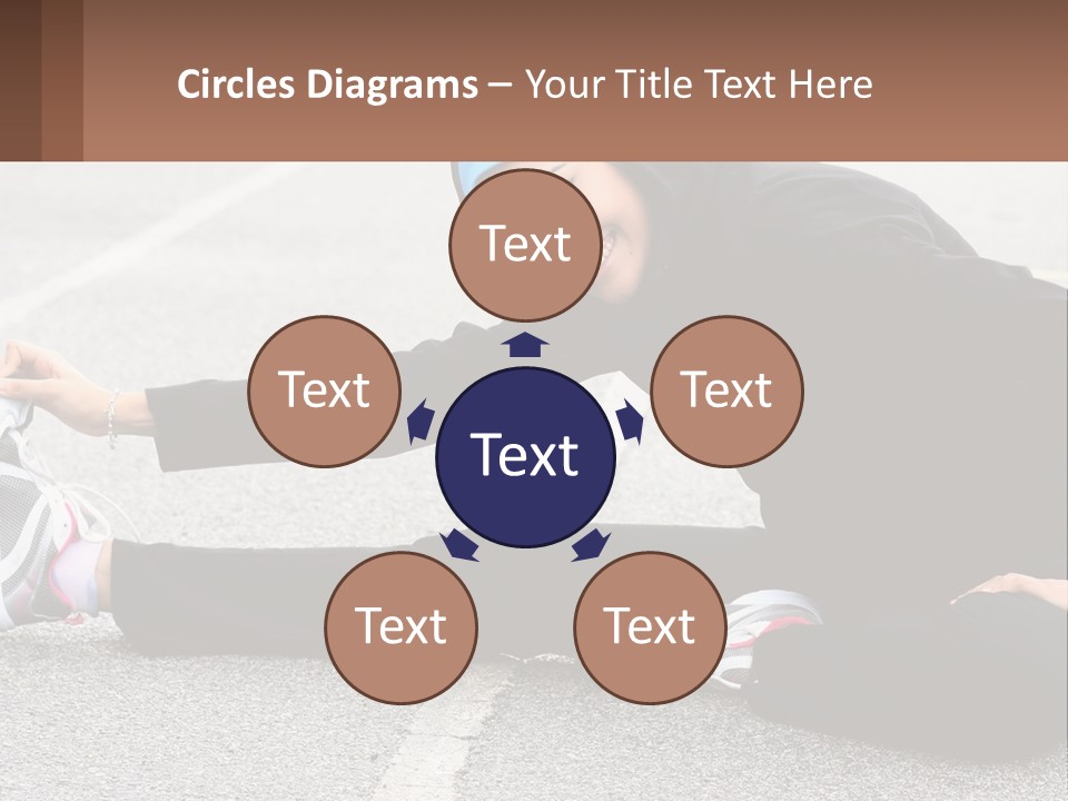 A Woman In A Hijab Is Sitting On The Ground PowerPoint Template