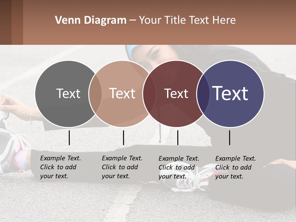 A Woman In A Hijab Is Sitting On The Ground PowerPoint Template