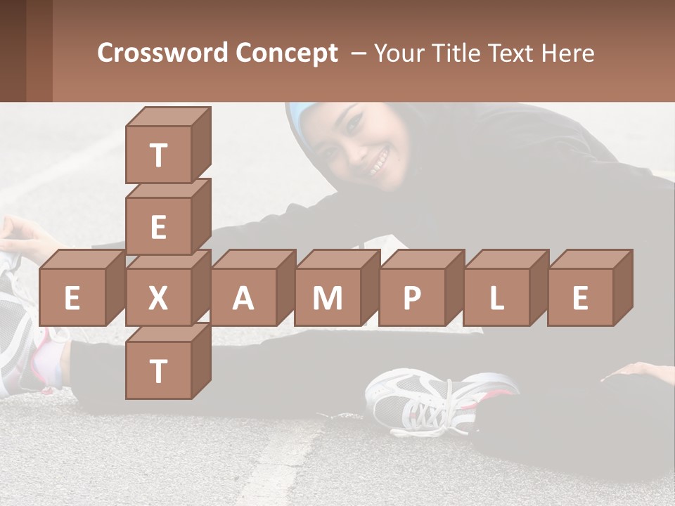 A Woman In A Hijab Is Sitting On The Ground PowerPoint Template