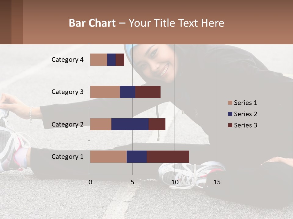 A Woman In A Hijab Is Sitting On The Ground PowerPoint Template