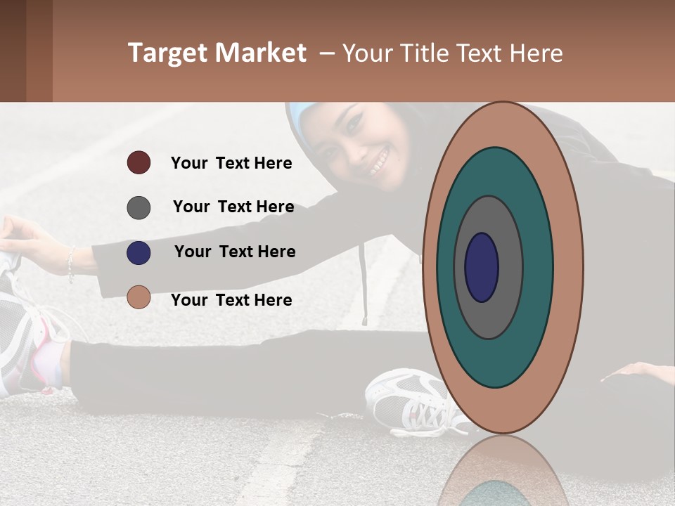 A Woman In A Hijab Is Sitting On The Ground PowerPoint Template