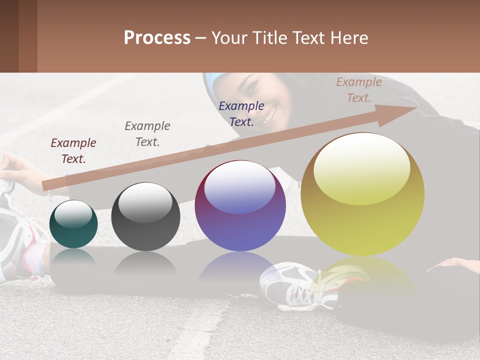 A Woman In A Hijab Is Sitting On The Ground PowerPoint Template