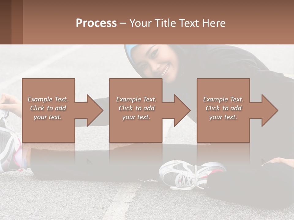 A Woman In A Hijab Is Sitting On The Ground PowerPoint Template