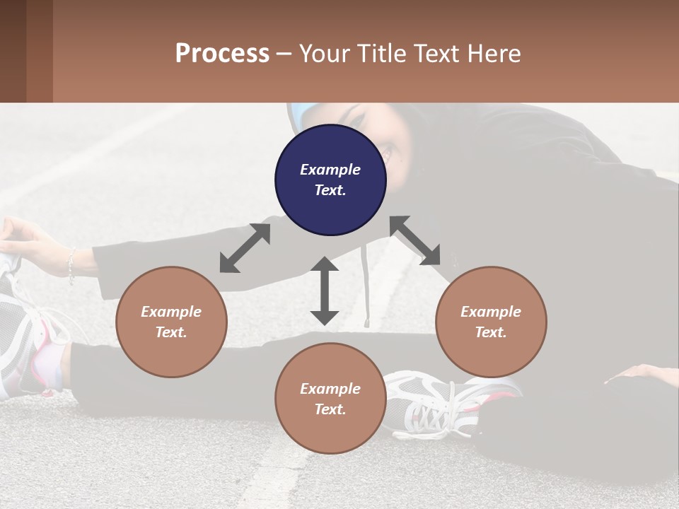 A Woman In A Hijab Is Sitting On The Ground PowerPoint Template