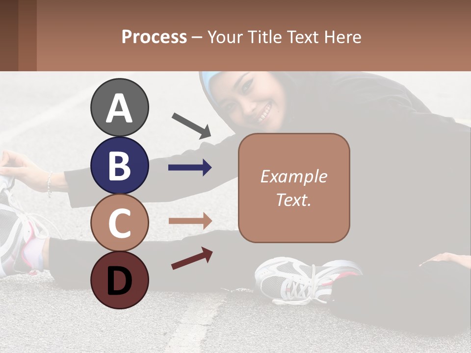 A Woman In A Hijab Is Sitting On The Ground PowerPoint Template