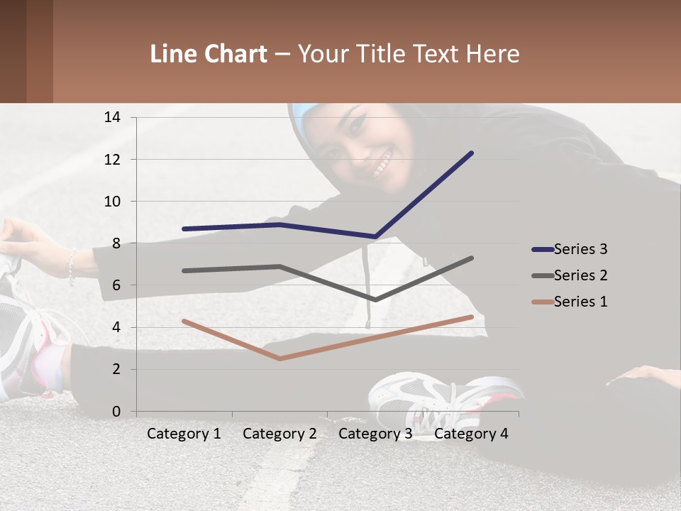 A Woman In A Hijab Is Sitting On The Ground PowerPoint Template