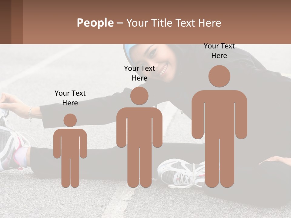 A Woman In A Hijab Is Sitting On The Ground PowerPoint Template