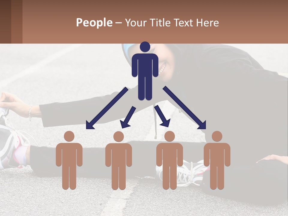 A Woman In A Hijab Is Sitting On The Ground PowerPoint Template