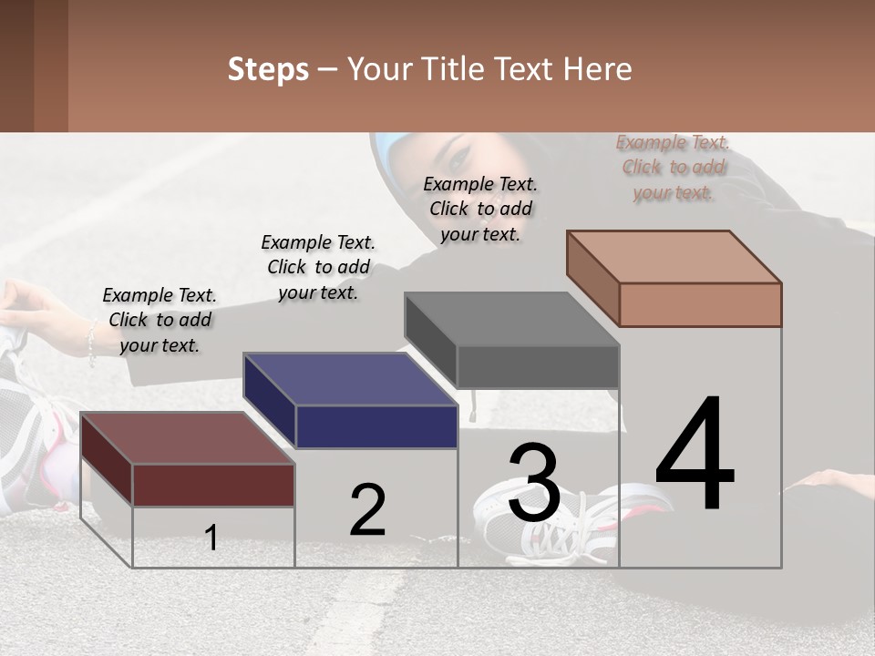 A Woman In A Hijab Is Sitting On The Ground PowerPoint Template