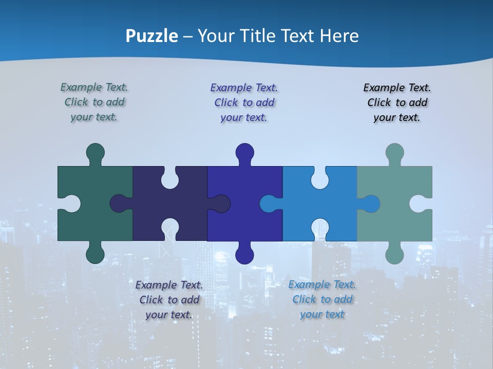 A City At Night Powerpoint Presentation Template PowerPoint Template