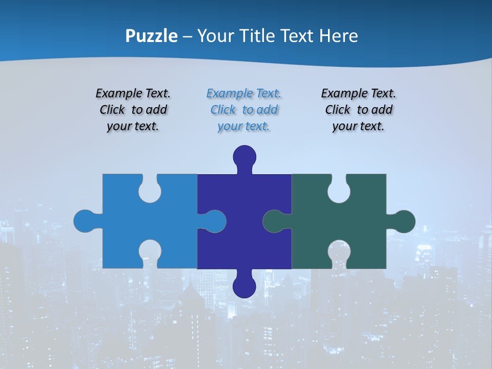 A City At Night Powerpoint Presentation Template PowerPoint Template