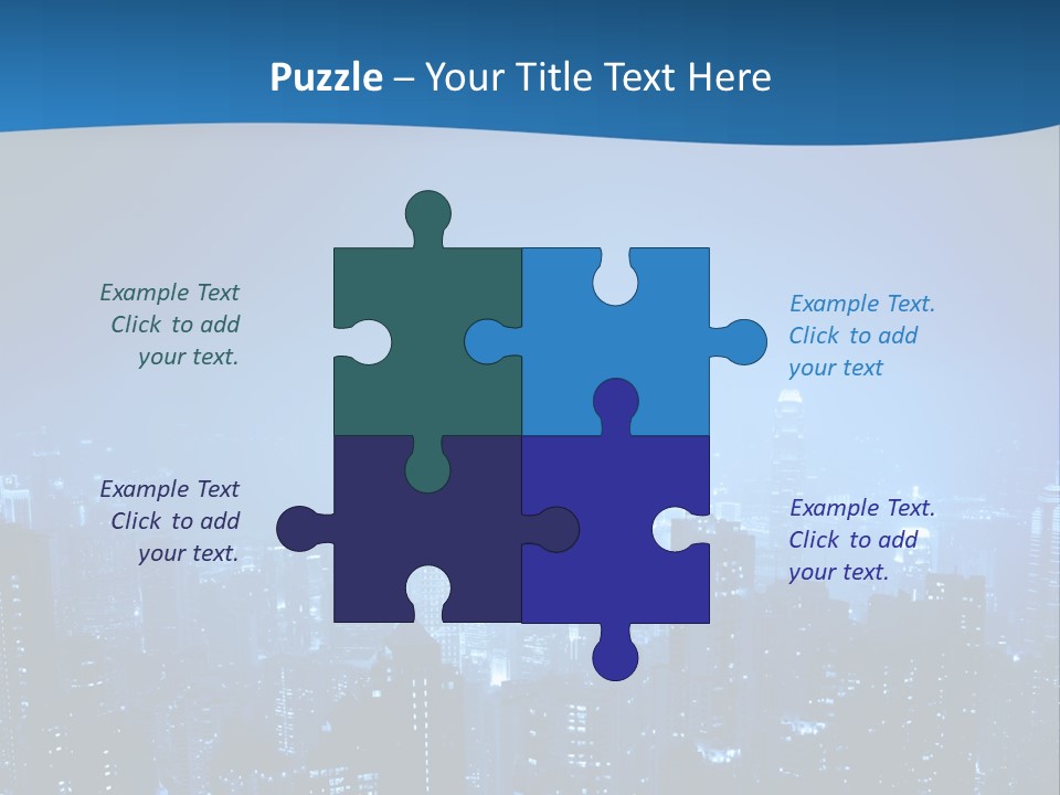 A City At Night Powerpoint Presentation Template PowerPoint Template