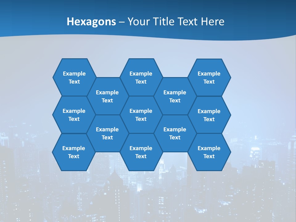 A City At Night Powerpoint Presentation Template PowerPoint Template