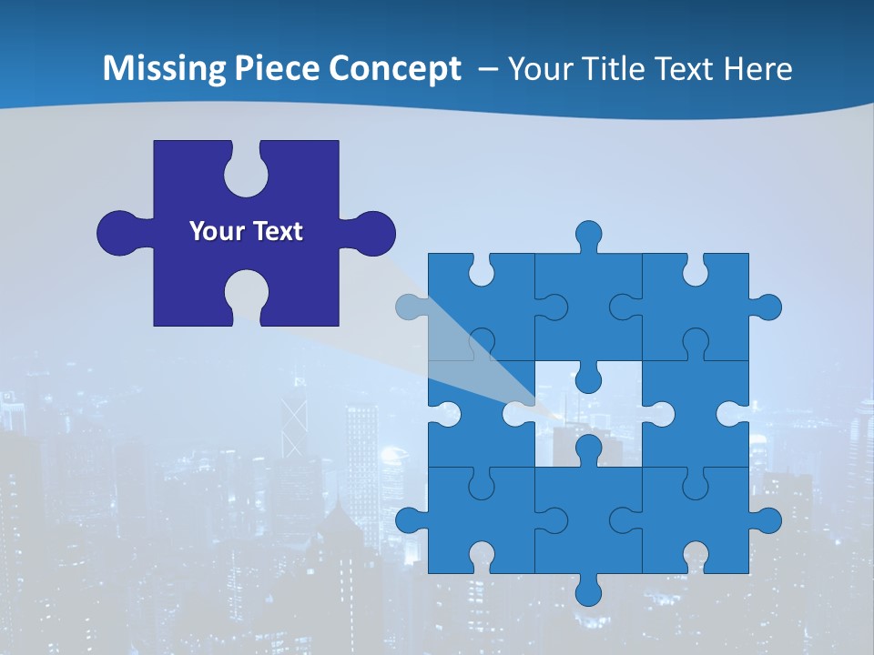 A City At Night Powerpoint Presentation Template PowerPoint Template