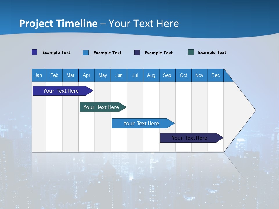 A City At Night Powerpoint Presentation Template PowerPoint Template