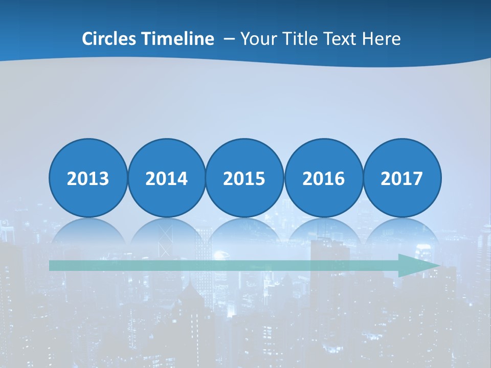 A City At Night Powerpoint Presentation Template PowerPoint Template