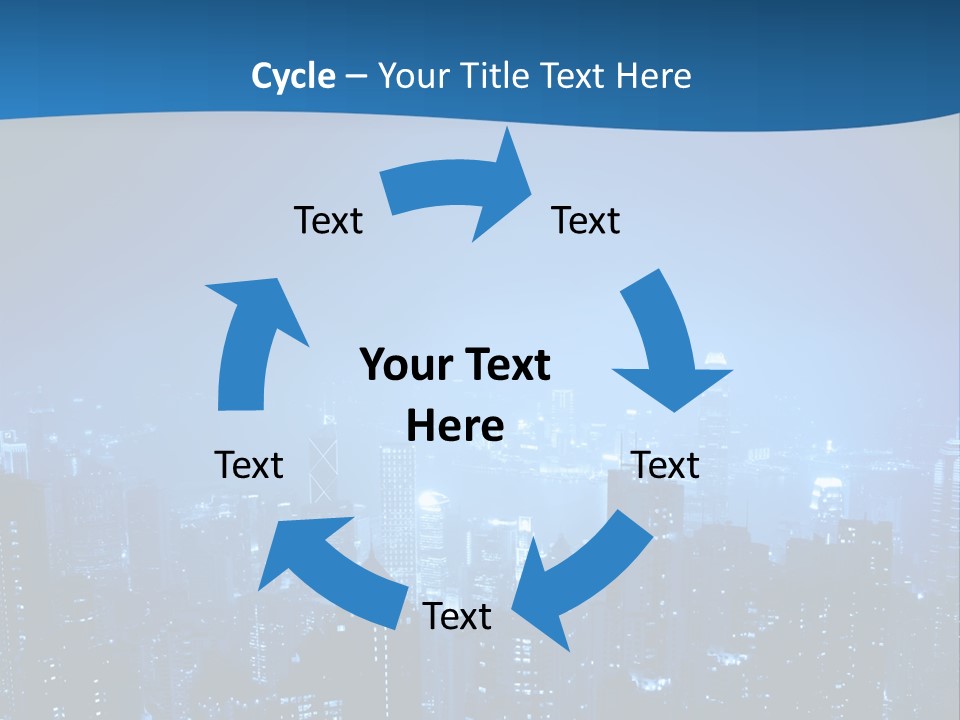 A City At Night Powerpoint Presentation Template PowerPoint Template