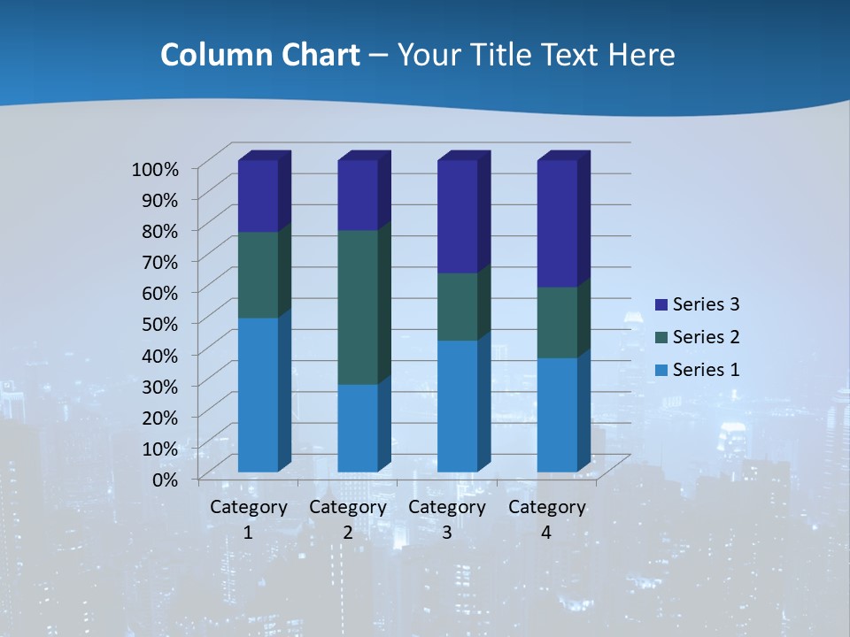 A City At Night Powerpoint Presentation Template PowerPoint Template