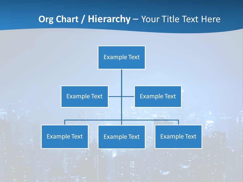 A City At Night Powerpoint Presentation Template PowerPoint Template