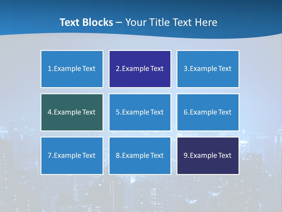 A City At Night Powerpoint Presentation Template PowerPoint Template