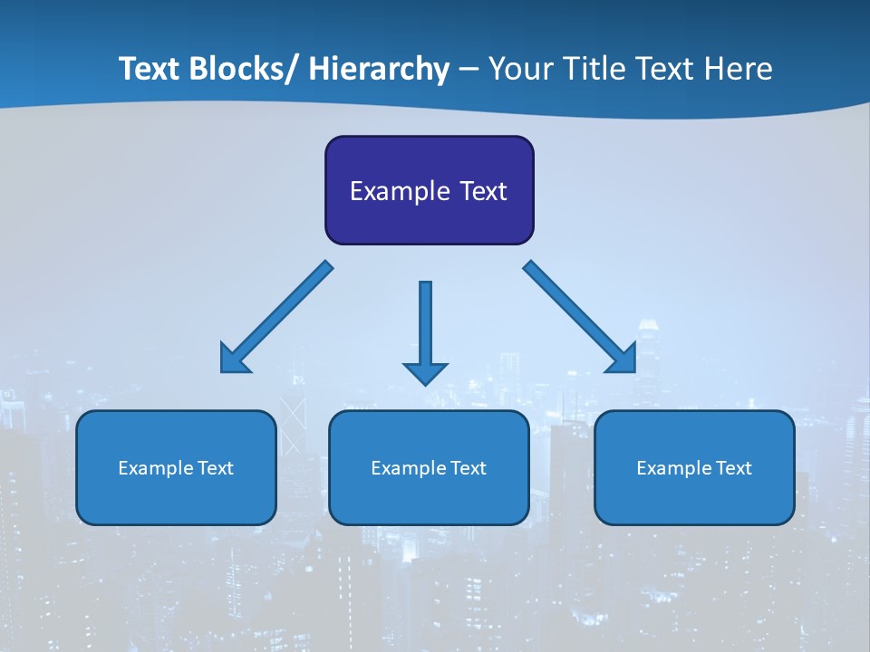 A City At Night Powerpoint Presentation Template PowerPoint Template