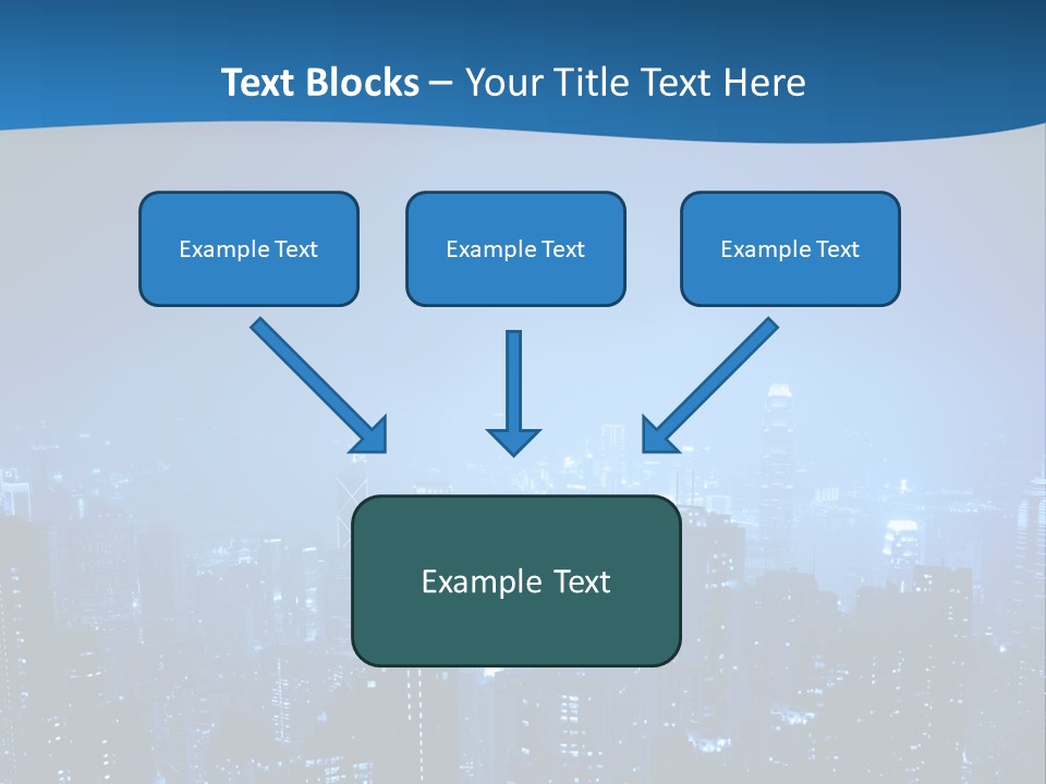 A City At Night Powerpoint Presentation Template PowerPoint Template