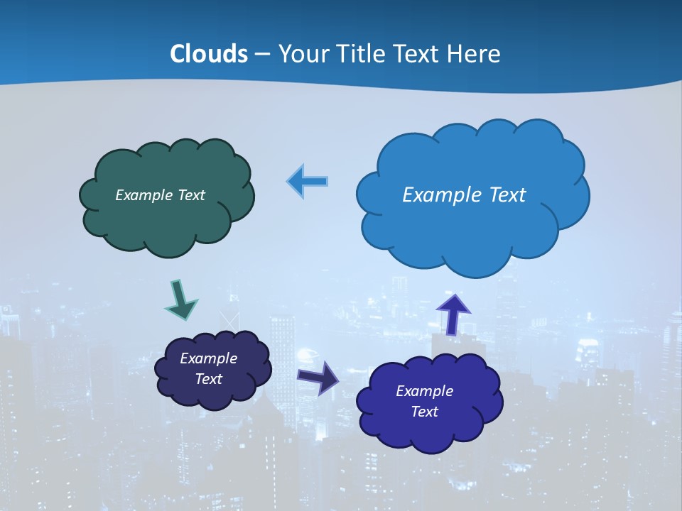 A City At Night Powerpoint Presentation Template PowerPoint Template