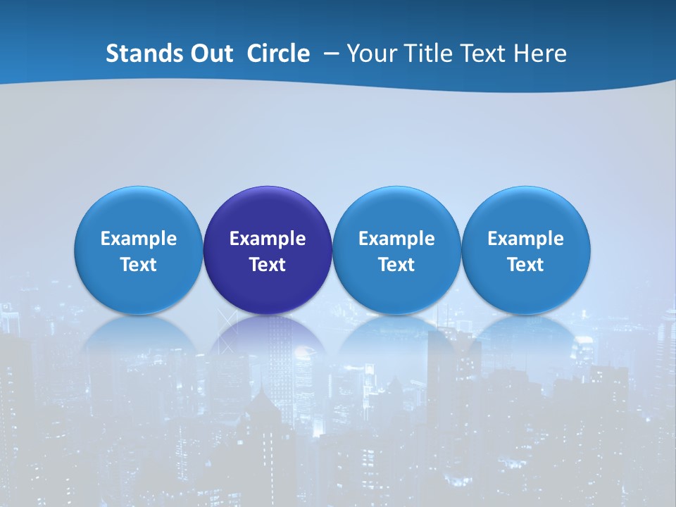 A City At Night Powerpoint Presentation Template PowerPoint Template