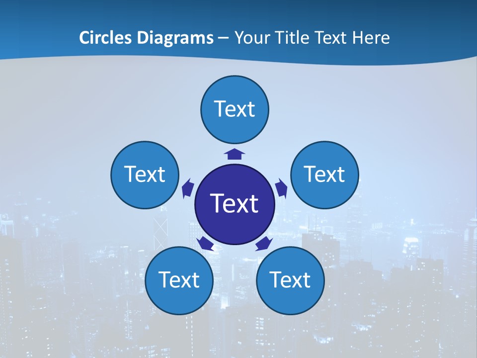 A City At Night Powerpoint Presentation Template PowerPoint Template