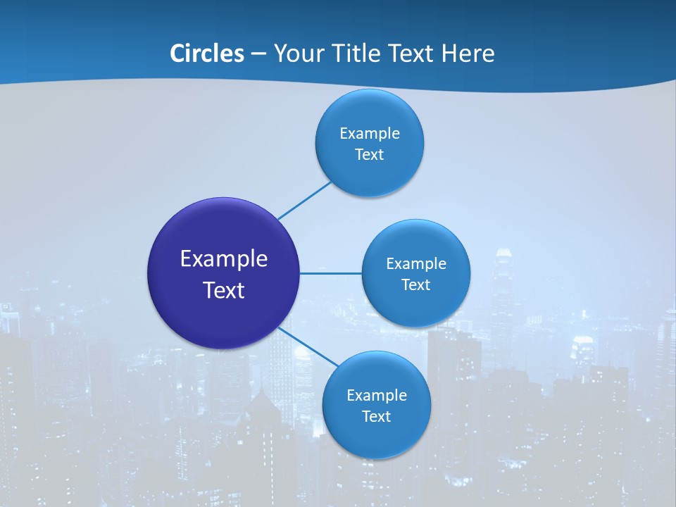 A City At Night Powerpoint Presentation Template PowerPoint Template