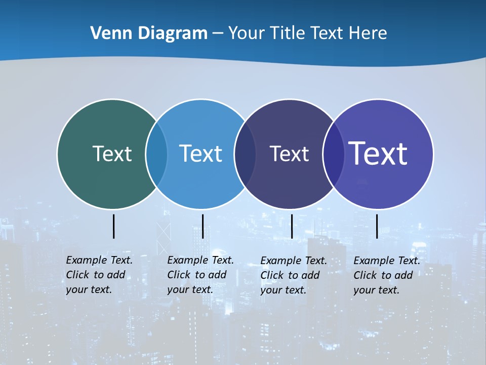 A City At Night Powerpoint Presentation Template PowerPoint Template